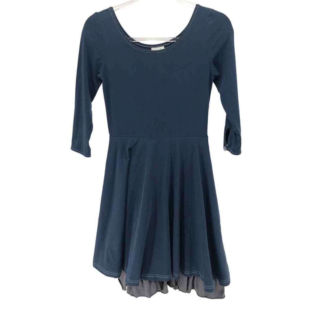 Matilda Jane Paint by Numbers Fairest Navy Knit Dress Womens XS